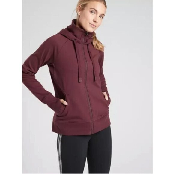 Athleta Triumph Hoodie Full Zip Sweater Women Size Small - Picture 3 of 15